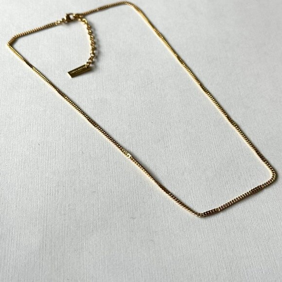 Saint Laurent Paris Gold Link Adjustable Chain/Necklace - Picture 3 of 8